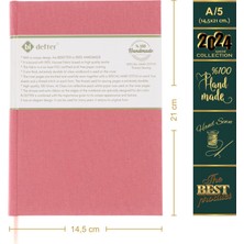 BİDEFTER Piyano Nota Defteri (Sol Fa Fa Anahtarlı Tırnaklı) - Planner  El Dikişi (A/5)