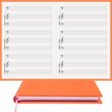 BİDEFTER Piyano Nota Defteri (Fa Sol Fa Anahtarlı Tırnaklı) - Planner  El Dikişi (A/5)