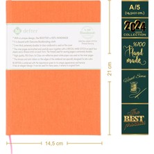 BİDEFTER Piyano Nota Defteri Dörtlü Sistem Sol Fa Anahtarlı - Planner  El Dikişi (A/5)