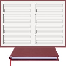 BİDEFTER Gitar Nota Defteri (Boş ve Tab Anahtarlı) - Planner  El Dikişi, Özel Tasarım (A/5)