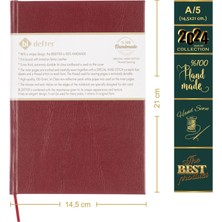 BİDEFTER Piyano Nota Defteri (Fa Sol Fa Anahtarlı Tırnaklı) - Planner  El Dikişi (A/5)