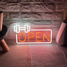 Sanec Gym Open Neon LED Tabela