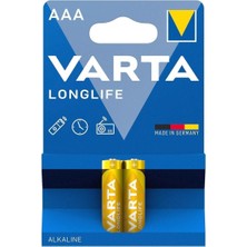 Varta 4103 Longlife Alkalin Aaa Ince Kalem Pil 2'li Paket