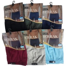 Berrak 4488 Düz Renkli 6'lı Erkek Boxer