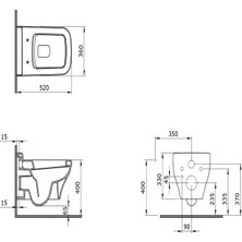 Bocchı Scala Asma Klozet, Bocchi Yavaş Kapanan Kapak 1080-001-0128