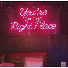 Sanec You’re In The Right Place Neon Işıklı Şeffaf Pleksi