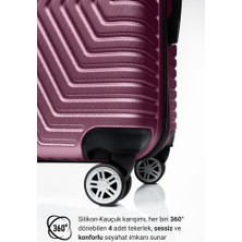 G&d Polo Suitcase Abs Mürdüm Büyük Boy Valiz 600.09-B