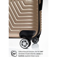 G&d Polo Suitcase Abs Gold Büyük Boy Valiz 600.06-B