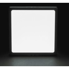 Noas 24W Sıva Üstü LED Panel Siyah Kare