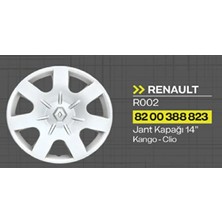 TİSA Jant Kapağı Kangoo-Clıo- Megane 14J (4 Lü Set Takım)