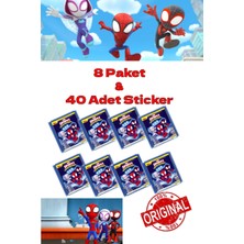 Open Toys Panini Çıkartma Spidey ve Inanılmaz Arkadaşları - 8 Paket & 40 Adet Sticker