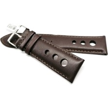 Fado Tissota Uyumlu Hakiki Deri 20 mm Kahverengi  Saat Kordonu