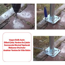 Badem10 Saplamalı Gömlek Çelik Dübel M10X70 mm Raf Montaj Bağlantı Zemin Monte Tavan Beton Asma Aparat