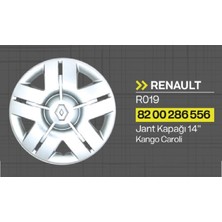 TİSA Jant Kapağı Kangoo - Clıo - Megane - Laguna Carolena 14J (4lü Takım)