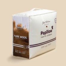 Papıllow Luxury Pure Wool Yorgan 215X235 King Size %100 Saf Yün