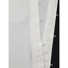 Evdepo Home Taç Lüx Atlas Saten Krem Güneşlik Perde - 100 x 310 cm
