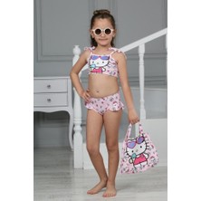 Neat Kids Kız Çocuk Hello Kity Çantalı Bikini Takımı