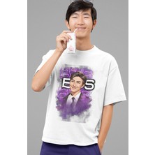 Fuddy Moda Bts Rm Baskılı T-Shirt, Unisex K-Pop Baskılı Tişört