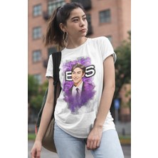 Fuddy Moda Bts Rm Baskılı T-Shirt, Unisex K-Pop Baskılı Tişört