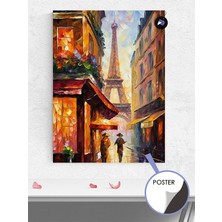 Postermanya Fransa Paris Yağlı Boya Sanatsal Poster - Afiş - Dekoratif Duvar Posteri