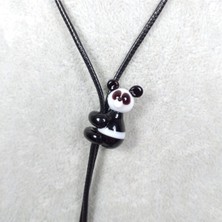 Hanecambaz Murano Cam Panda Kolye