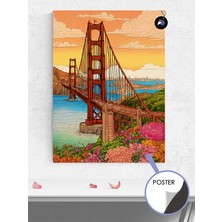 Postermanya Amerika San Francisco Poster - Afiş - Dekoratif Duvar Posteri