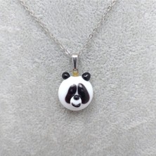 Hanecambaz Murano Cam Panda Kolye