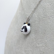 Hanecambaz Murano Cam Panda Kolye