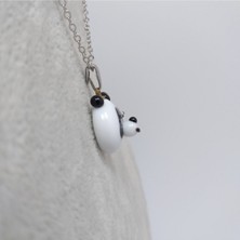 Hanecambaz Murano Cam Panda Kolye