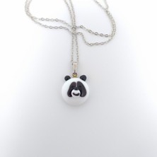 Hanecambaz Murano Cam Panda Kolye