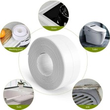 Işık Ticarett Banyo Duvar Köşe Sızdırmazlık Bandı Lavabo Kenar Küfe Dayanıklı Su Geçirmez Kendinden Yapışkanlı