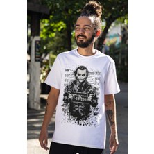 Fuddy Moda Joker Tasarım Baskılı Tişört, Erkek-Kadın Joker Film Temalı T-Shirt