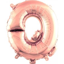 Kidspartim Q Harf Rose Gold Folyo Balon 40 Inc 100 cm