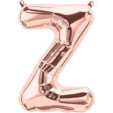 Kidspartim Z Harf Rose Gold Folyo Balon 40 Inc 100 cm
