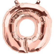 Kidspartim O Harf Rose Gold Folyo Balon 40 Inc 100 cm