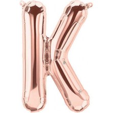 Kidspartim K Harf Rose Gold Folyo Balon 40 Inc 100 cm