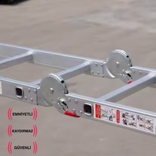 Endokon 4,56 Metre - 16  Basamaklı Katlanır Akrobat Merdiven