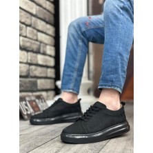 Bpm BA0336 Içi Dışı Hakiki Nubuk Deri Siyah Tabanlı Bağcıklı Casual Erkek Ayakkabı