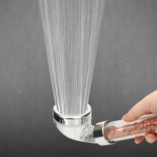 Akdoğan Yapı Ve Hırdavat Boncuklu Filtreli Arıtmalı Doğal Taşlı Basınçlı Kireç Önleyici Duş Başlığı Banyo El Duş 2 Adet