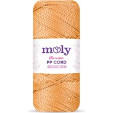 Moly Pp Cord Polyester Makrome No:3 1mm 049-SARI Örgü Ipi 100 Gram