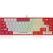 Ajazz AK680 Kablolu Red Switch Mekanik Klavye-Rainbow Aydınlatma Hot-Swap