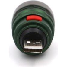 Nantuan-HB LED Aydınlatma USB Kafa Mini Dolgu Işığı Alüminyum Alaşımlı Parlama El Feneri (Yurt Dışından)