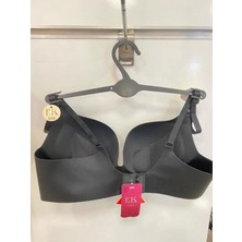 F.K. Double Push Up Lazer Kesim Siyah Sütyen - 504