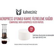 One More Aeropress Kahve Makinesi Filtre Kahve Kağıdı 350 Adet