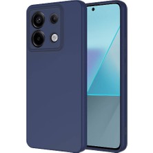 Kılıfmania Xiaomi Redmi Note 13 Kapak Içi Kadife Kamera Korumalı Lansman Silikon Kılıf - Lacivert
