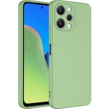 Kılıfmania Xiaomi Redmi 12 Kapak Içi Kadife Kamera Korumalı Lansman Silikon Kılıf - Açık Yeşil