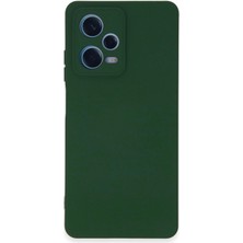 Kılıfmania Xiaomi Redmi Note 12 5g Kapak Içi Kadife Kamera Korumalı Lansman Silikon Kılıf - Yeşil