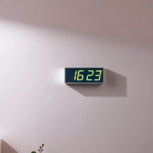 Sanec Dijital LED Duvar ve Masa Saati - Yeşil (Kasa Ölçüsü: 12X30 Cm)