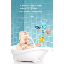 Janjon Star Çocuk Banyo Borusu Oyun Su Vantuzu Döndürücü Banyo Duş Bebek Oyun Suyu Musluk Sprey Oyuncak (Yurt Dışından)