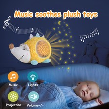 Janjon Star Bebek Yatıştırıcı Projeksiyon Gece Lambası Müzik Bebek Uyku Yıldızlı Gökyüzü Projektörü Çocuk Peluş Bebek Bebek (Yurt Dışından)